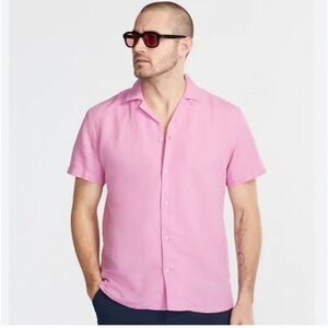 Chubbies The Magnolia Button Down Linen Sunday Shirt NWT